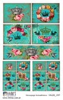 - Decoupage autoadhesivo 14x20 Sin troquel Modelo 197 -