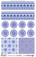 - Decoupage 50gr 14x20 Modelo Cerámica Azul 09 -