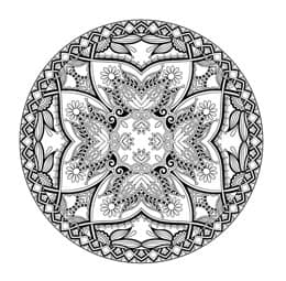 - Vinilo Transparente 10x10 Mandala 006 -