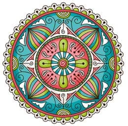 - Vinilo Transparente 10x10 Mandala 007 -