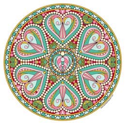 - Vinilo Transparente 10x10 Mandala 008 -