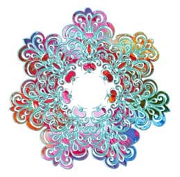 - Vinilo Transparente 10x10 Mandala 009 -