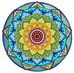 - Vinilo Transparente 10x10 Mandala 015 -